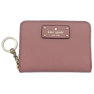 Kate Spade Pink Key Card Holder with Zip Closure